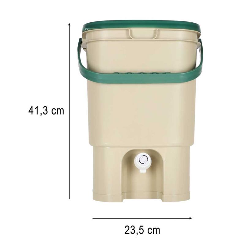 Kompostownik domowy LUARO pojemnik na kompost odpady kuchenne 15l - obrazek 13