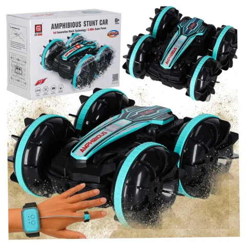 Samochód zdalnie sterowany Amfibia sterowany gestami 4x4 360 2