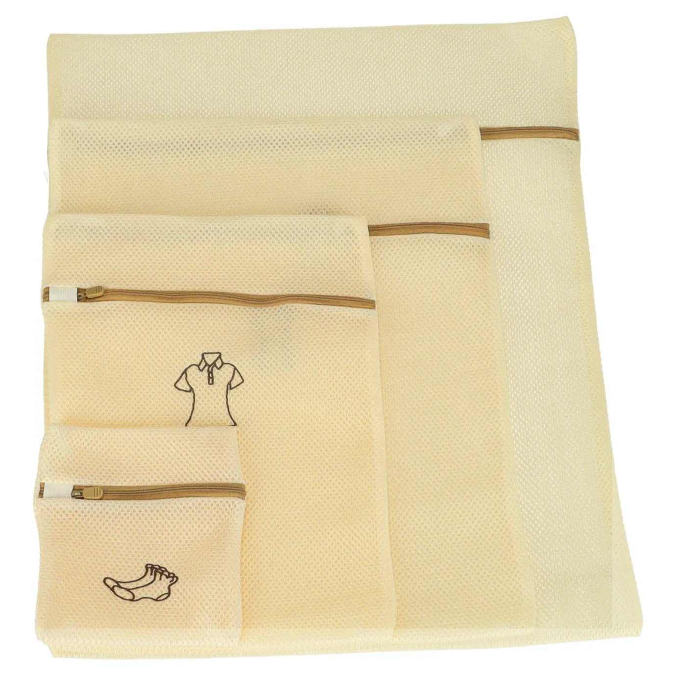 Worek siatka torba do prania bielizny ubrań spodni z zamkiem 6 szt - obrazek 5