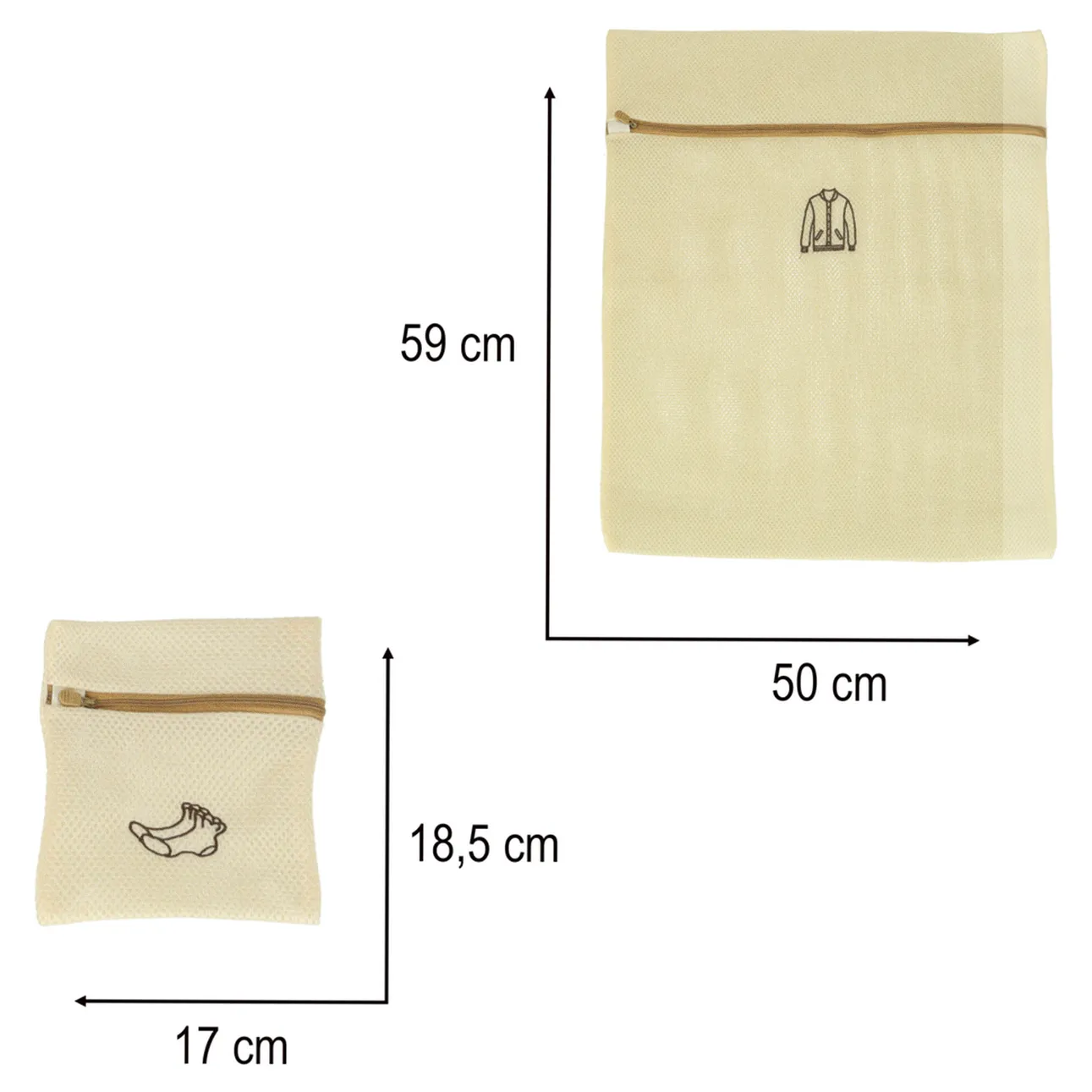 Worek siatka torba do prania bielizny ubrań spodni z zamkiem 6 szt - obrazek 6