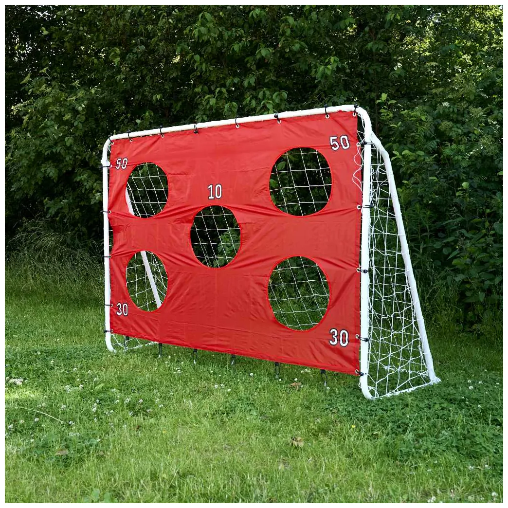 Bramka piłkarska do piłki nożnej dla dzieci treningowa 2w1 + mata celności 215 x 153 x 76 cm - obrazek 6