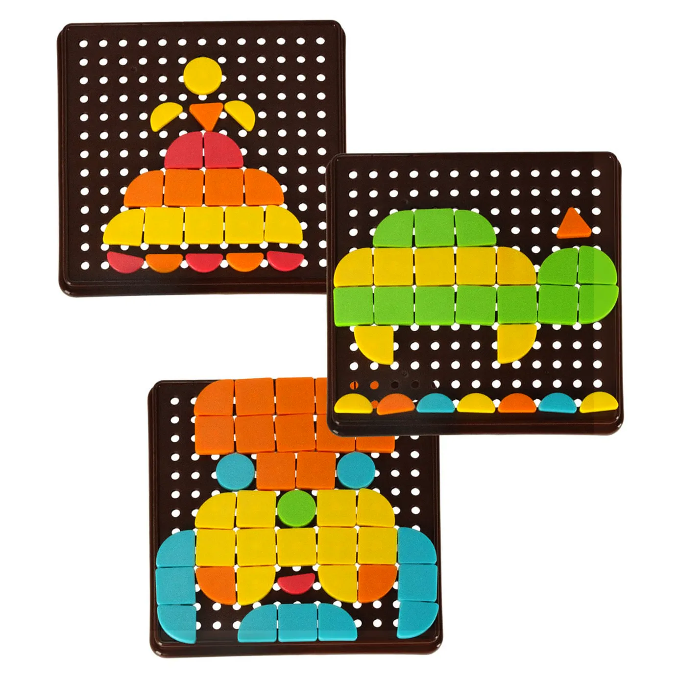 Mozaika geometryczna układanka kreatywna kształty 170 elementów - obrazek 7