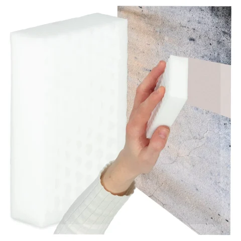 Magiczna gąbka z melaminy do czyszczenia plam bez chemii wielofunkcyjna wypustki