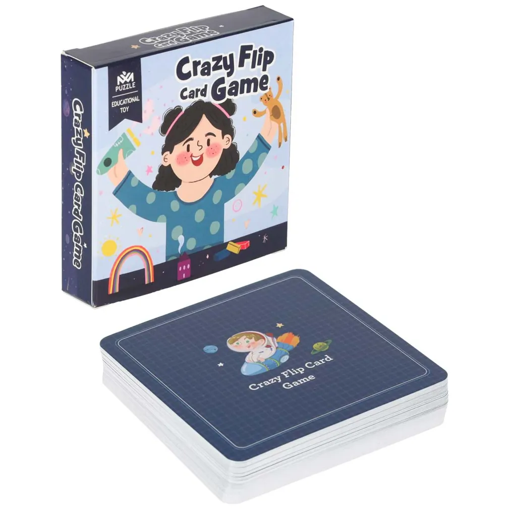 Gra na spostrzegawczość znajdź parę Crazy Flip 54 karty i dzwonek - obrazek 9