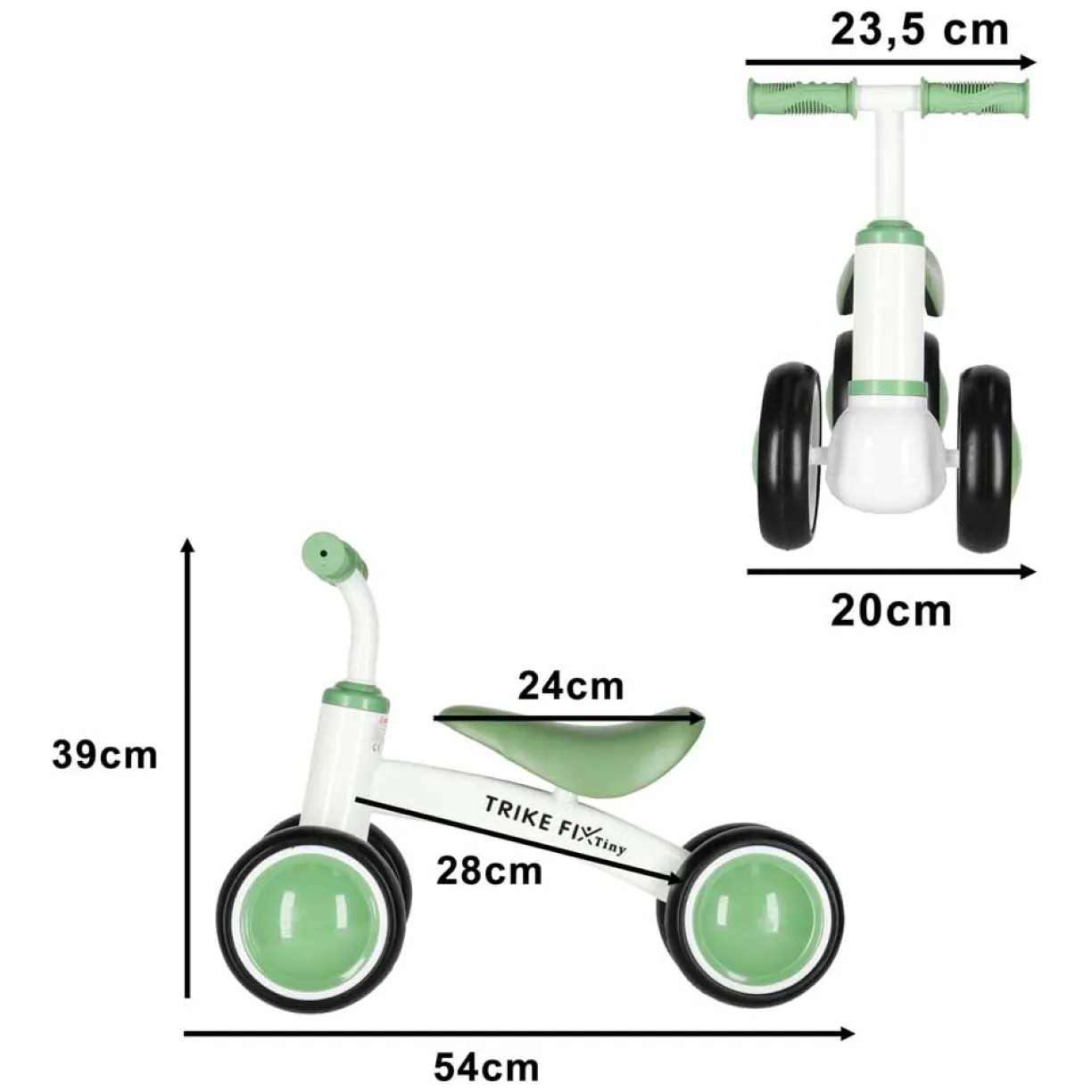 Rowerek biegowy Trike Fix Tiny V2 rower jeździk zielony - obrazek 10