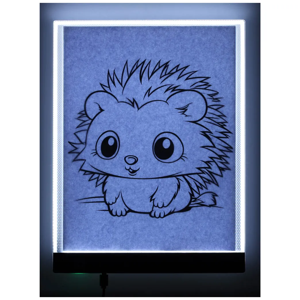 Deska kreślarska tablica tablet graficzny kalka do rysowania podświetlana LED A4 - obrazek 4