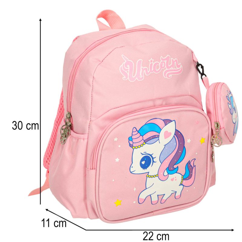 Plecak dla przedszkolaka szkolny dziecięcy jednorożec 30x22x11cm - obrazek 10