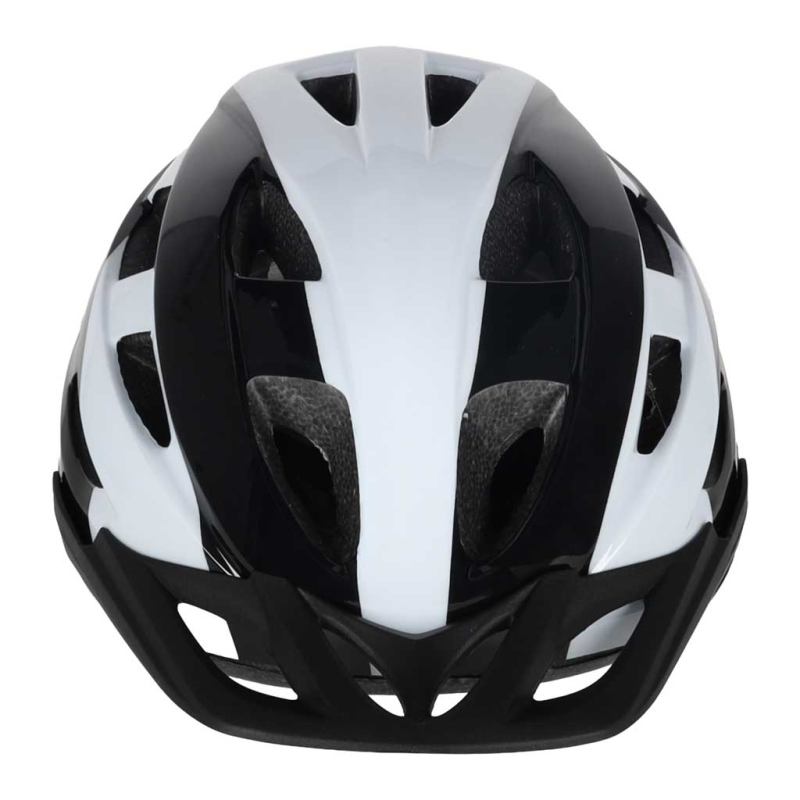 Kask rowerowy na rower RALLEX damski męski regulowany czarno-biały L 58-62cm - obrazek 4