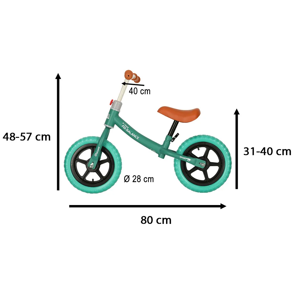 Rowerek biegowy Trike Fix Balance rower ultra lekki turkusowy - obrazek 4