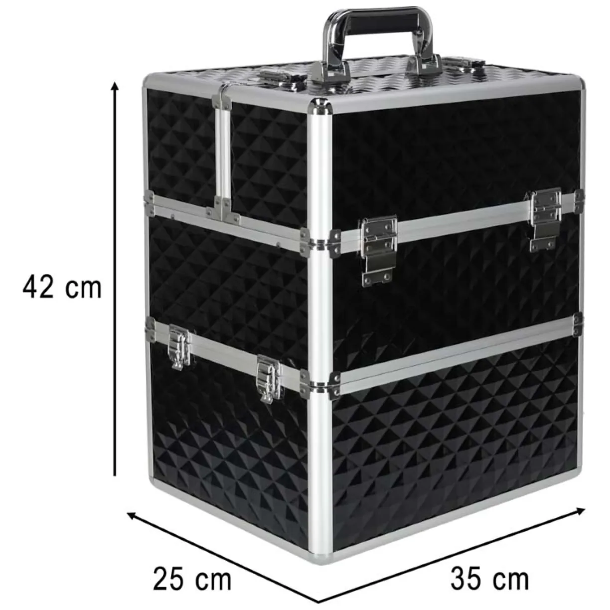 Kuferek na kosmetyki walizka organizer kosmetyczny XXL 3D - obrazek 15
