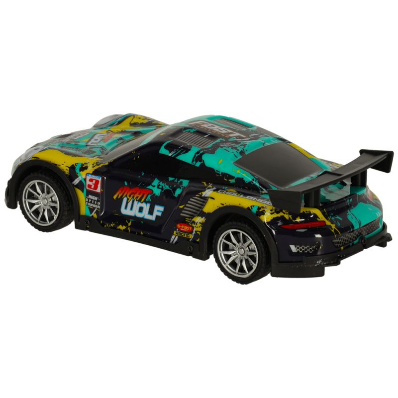 Samochód RC sportowy niebiesko-zielony - obrazek 3