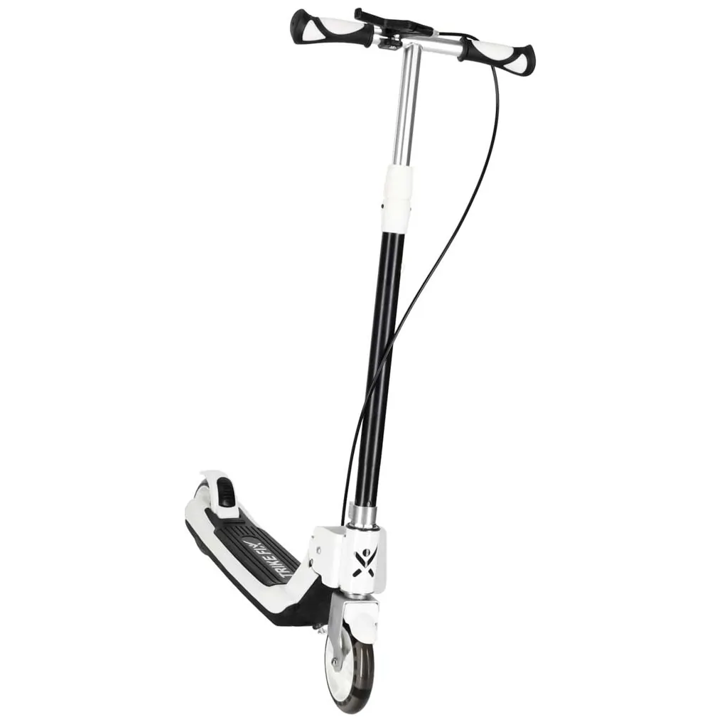 Hulajnoga dla dzieci TRIKE FIX dwukołowa LED składana podwójne hamulce czarna - obrazek 2
