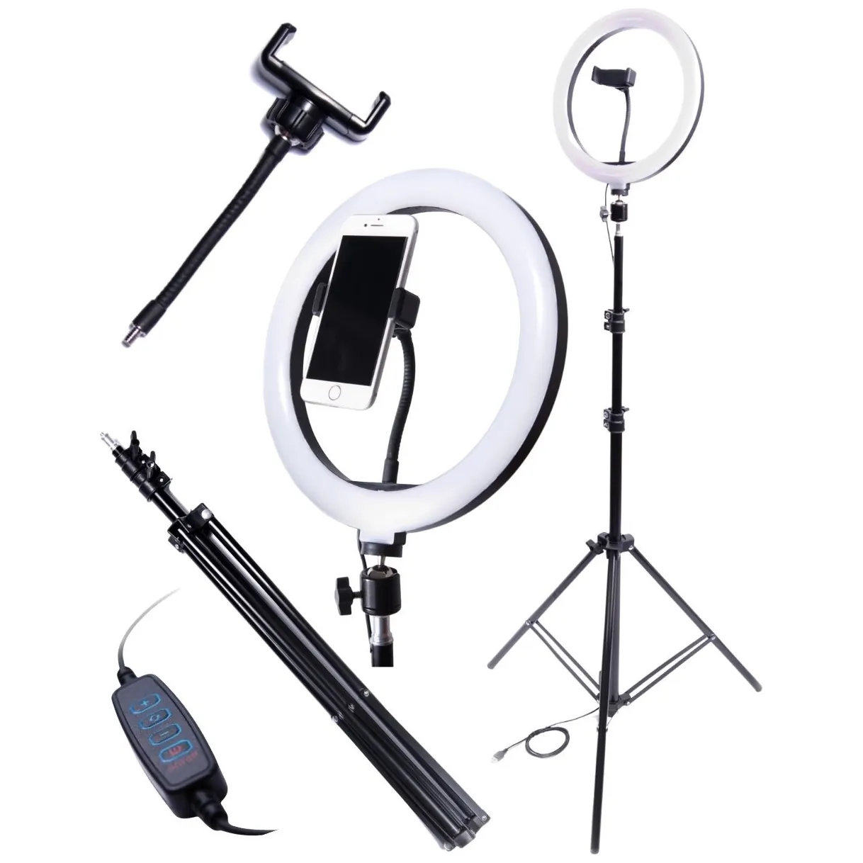 Lampa pierścieniowa 60W RING LED selfie makijaż - obrazek 10