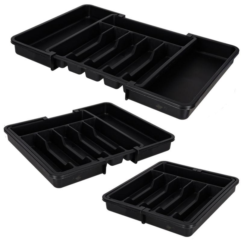 Organizer do szuflady wkład kuchenny na sztućce rozsuwany regulowany - obrazek 6