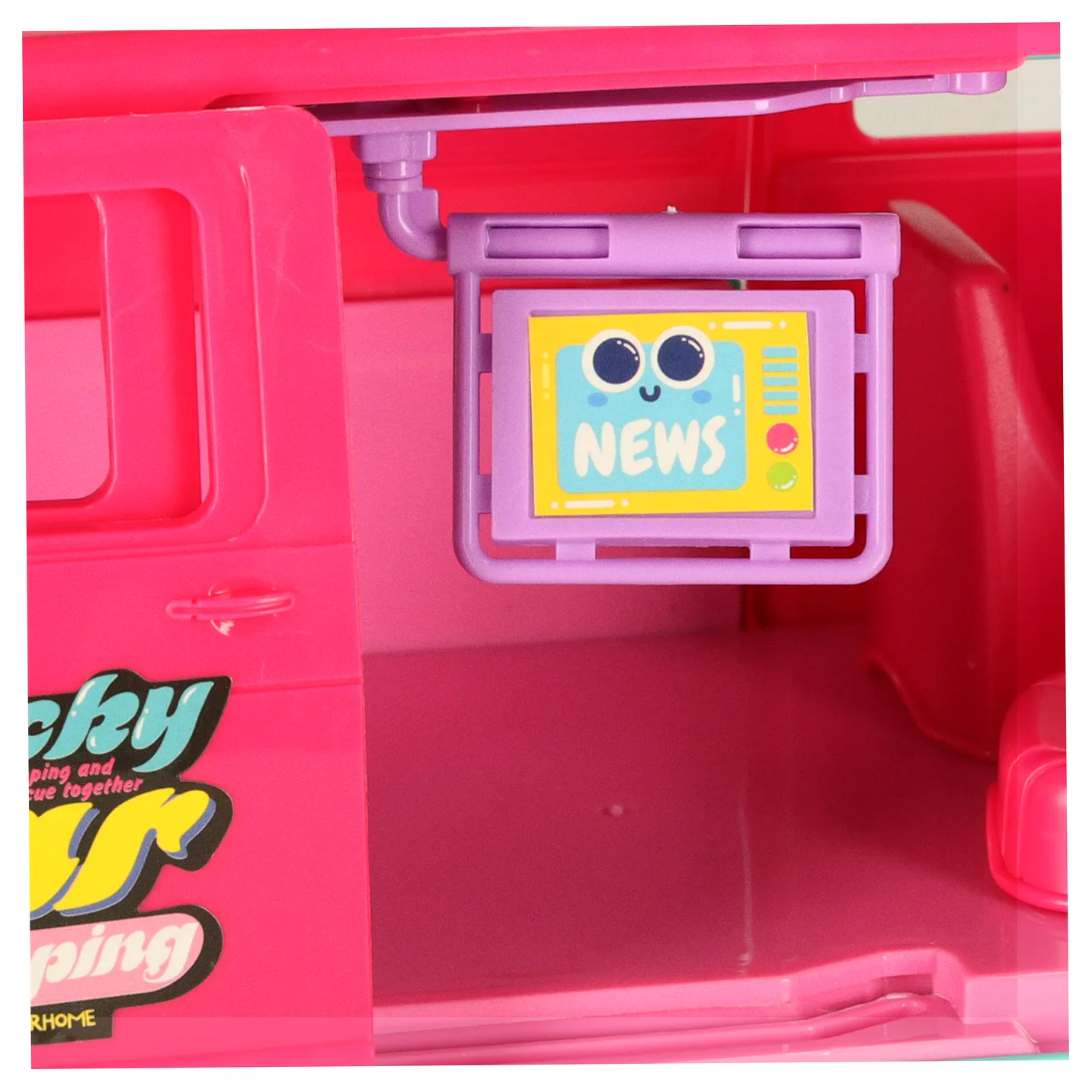 Samochód dla lalek kempingowy kamper akcesoria lalka basen - obrazek 11