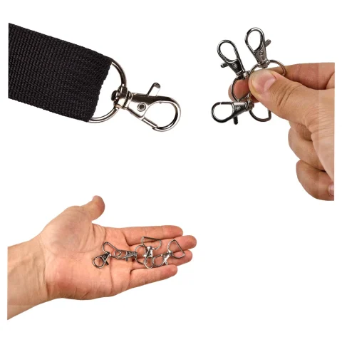 Karabińczyk metalowy rybka 20 mm 500 szt.