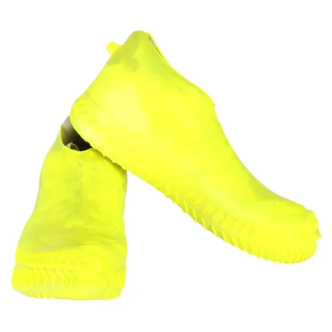 Nakładki przeciwdeszczowe na buty ochraniacze nieprzemakalne przeciwdeszczowe kalosze S żółte roz. 26-34