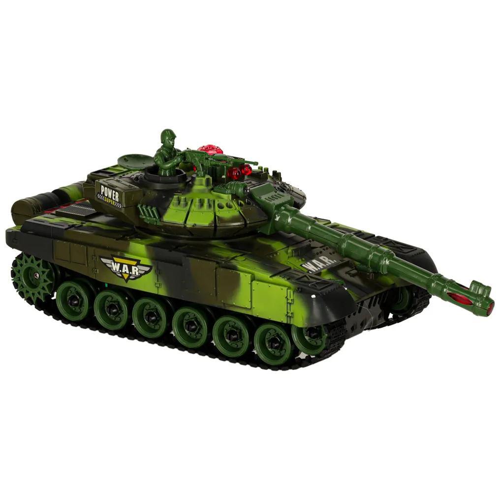 Czołg zdalnie sterowany na pilota RC War Tank 9993 2.4 GHz kamuflaż leśny - obrazek 2