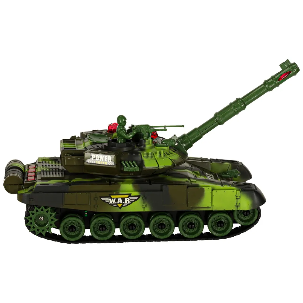 Czołg zdalnie sterowany na pilota RC War Tank 9993 2.4 GHz kamuflaż leśny - obrazek 4