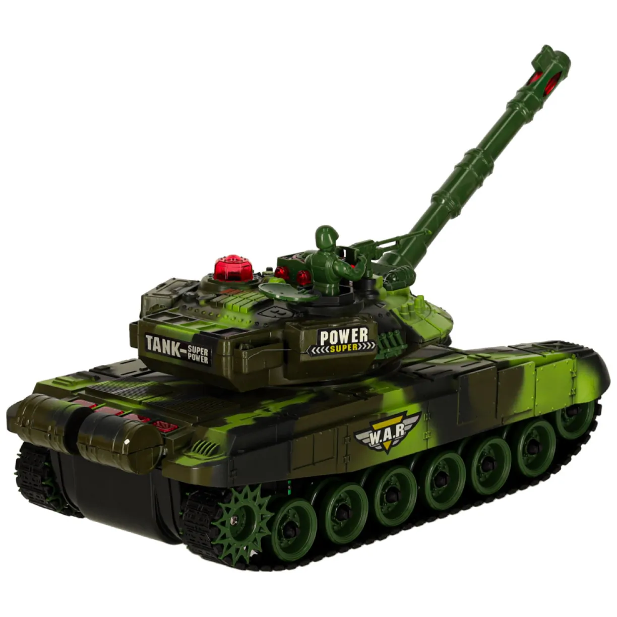 Czołg zdalnie sterowany na pilota RC War Tank 9993 2.4 GHz kamuflaż leśny - obrazek 5