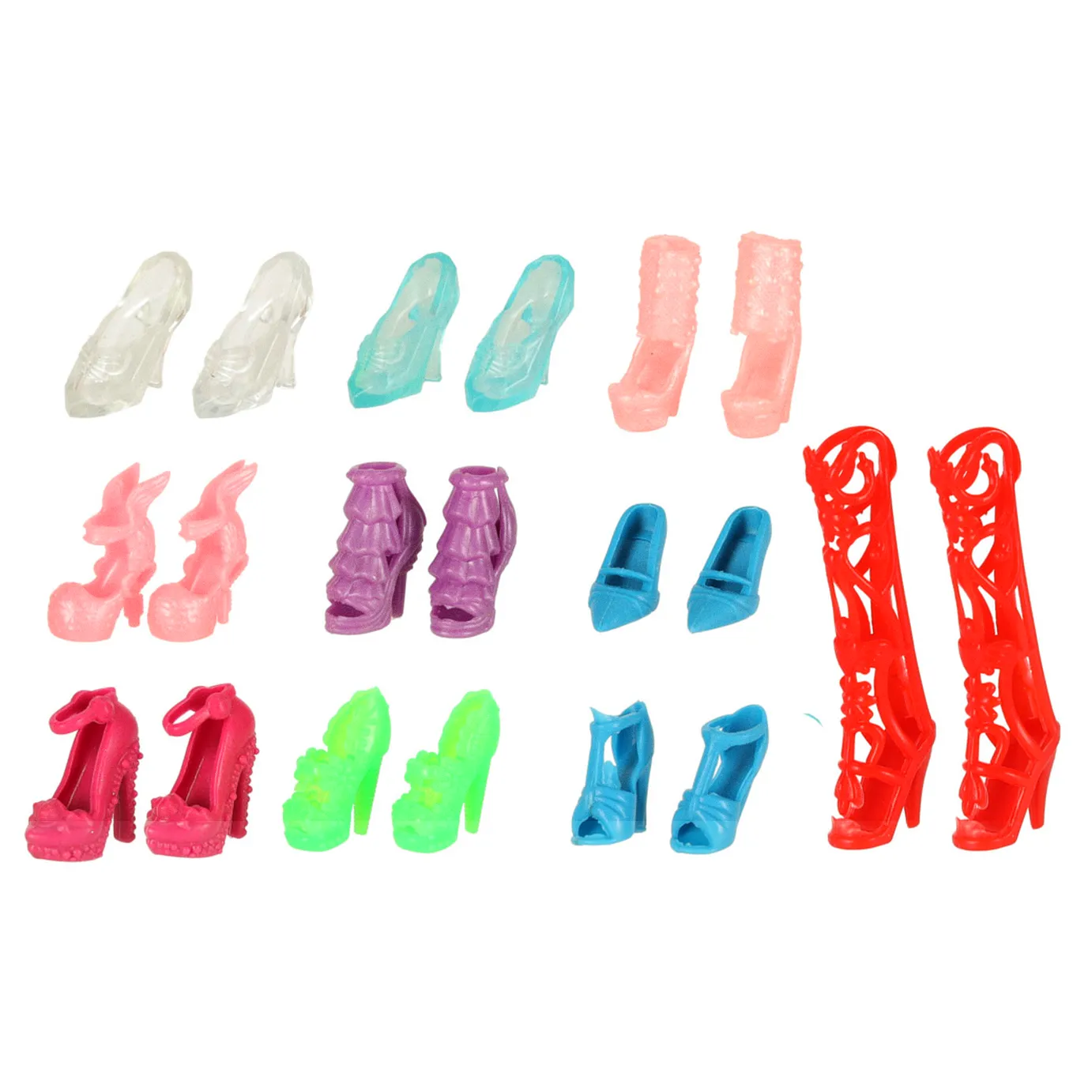 Ubranka dla lalek sukienki buciki biżuteria duży zestaw XL 34 elementy