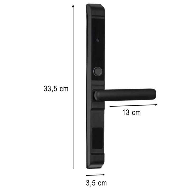 Klamka do drzwi zamek elektroniczny szyfrowy na kod odcisk palca kartę - obrazek 11