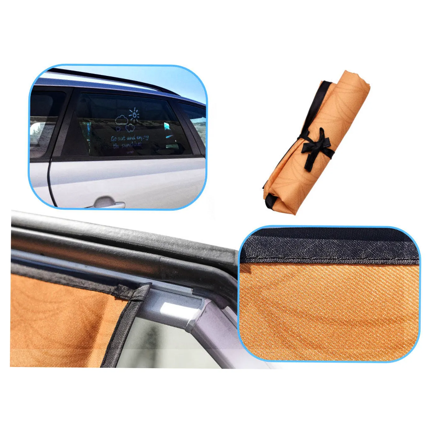 Osłona Zaslona szyby do auta kurtyna magnetyczna przeciwsłoneczna kaczka