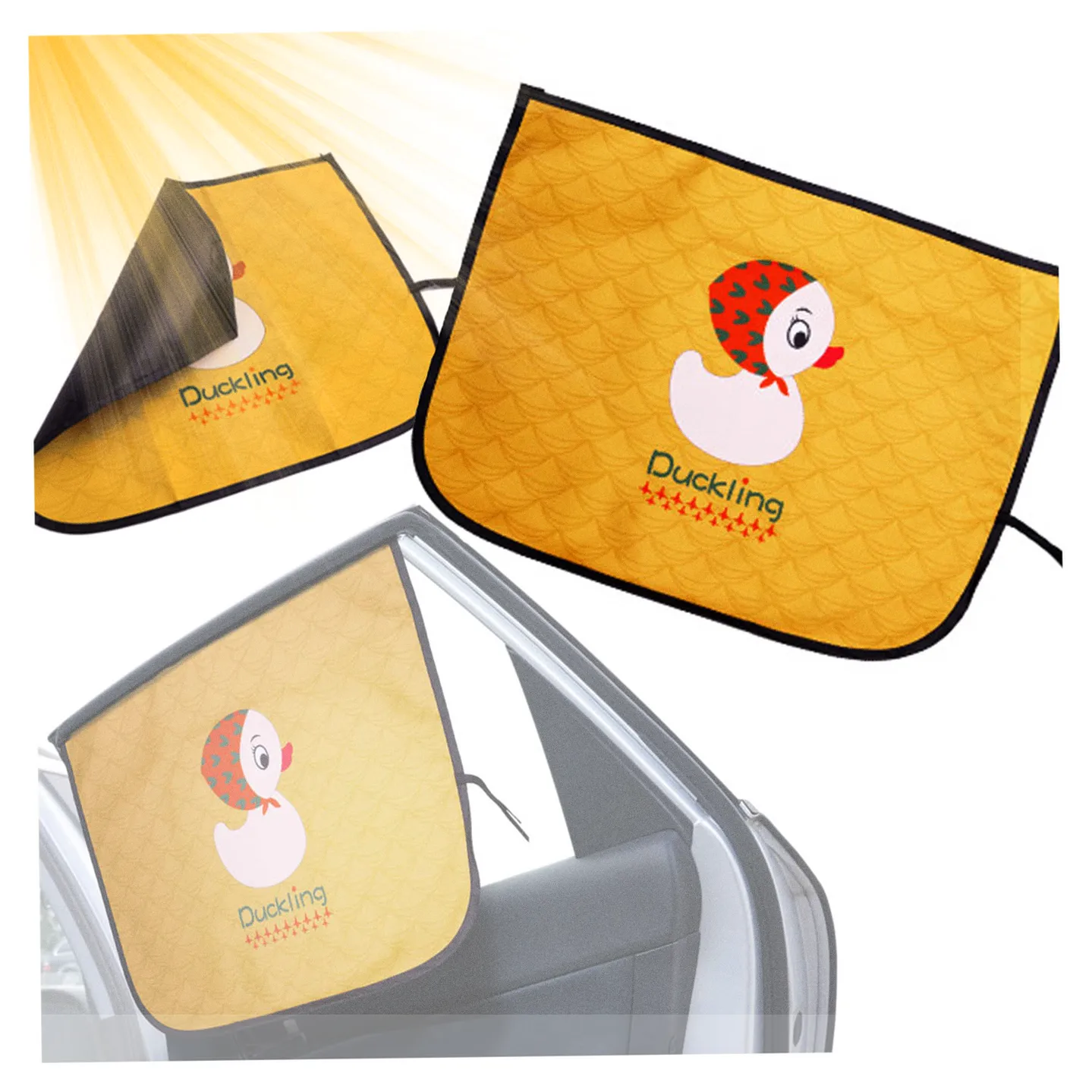 Osłona Zaslona szyby do auta kurtyna magnetyczna przeciwsłoneczna kaczka