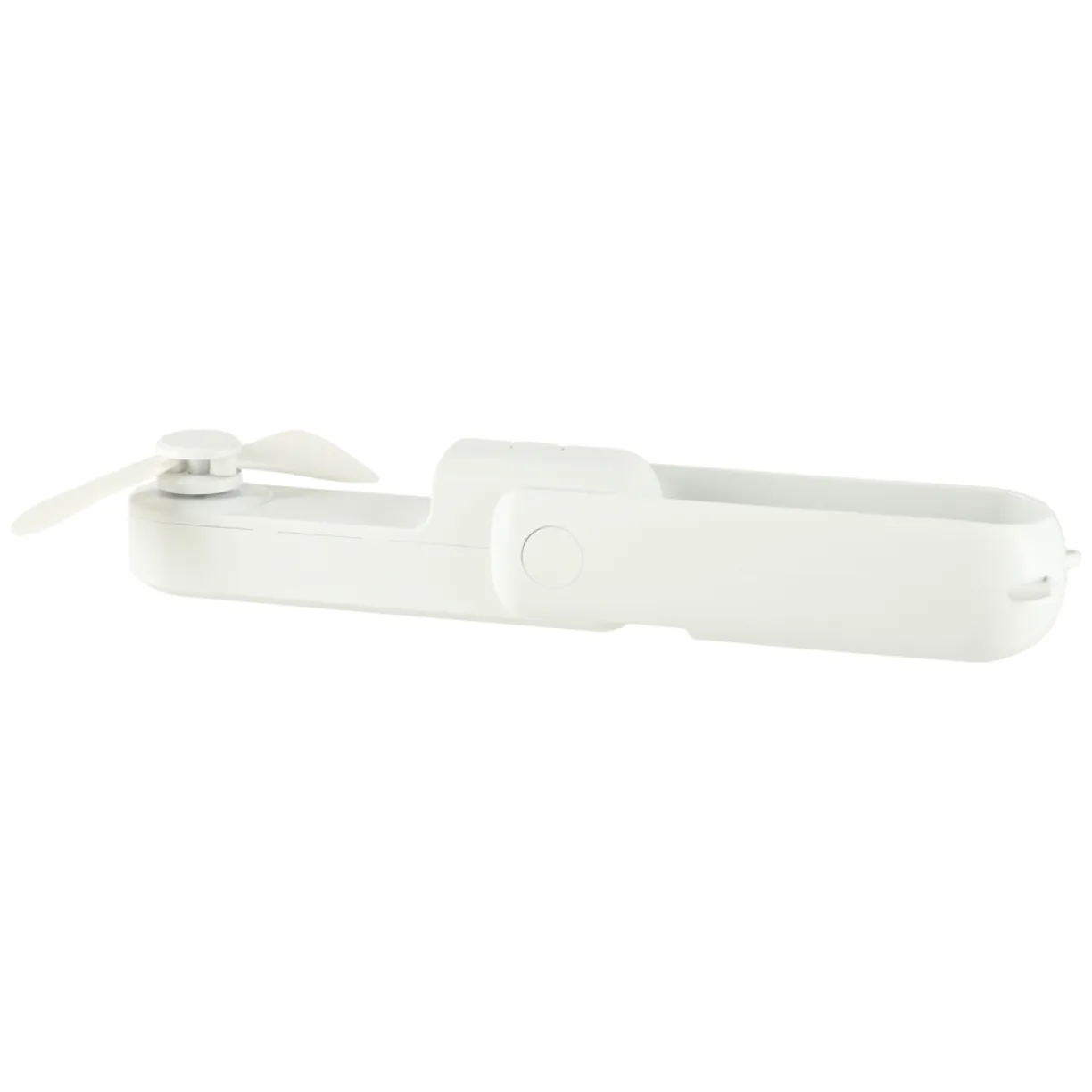 Wiatrak biurkowy wentylator mini ręczny składany wiatraczek przenośny USB biały - obrazek 4