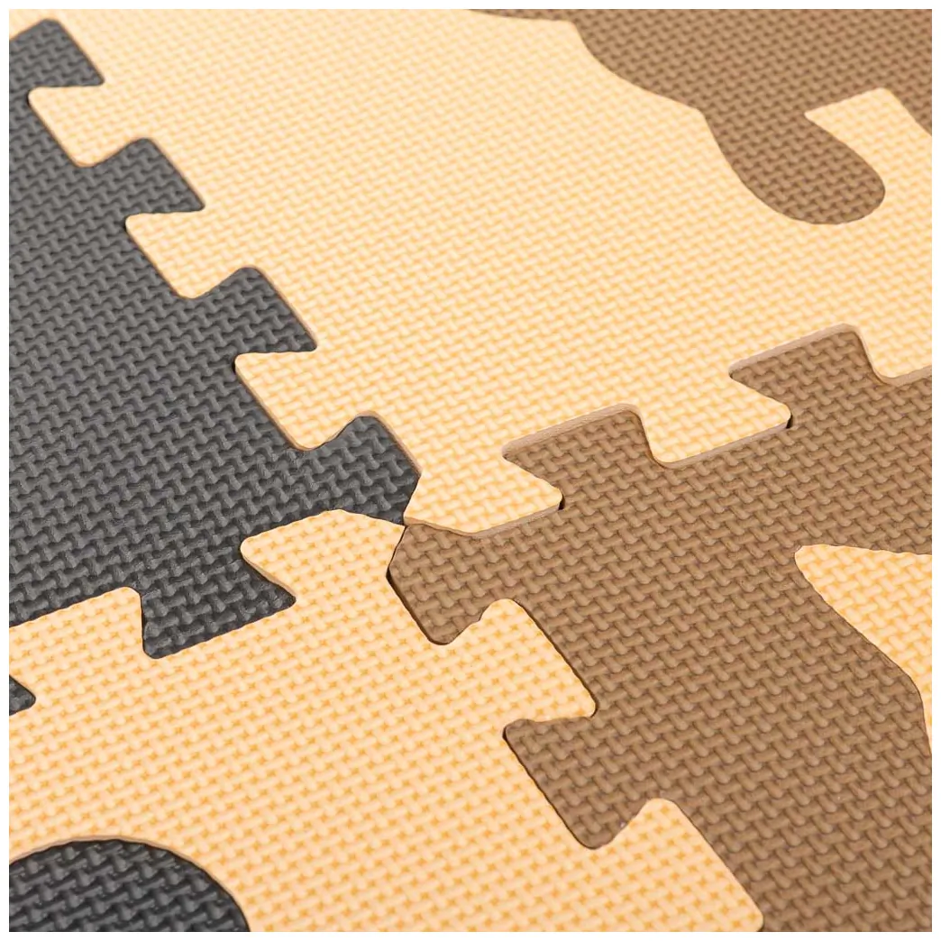 Mata edukacyjna piankowa puzzle beż 85 x 85 cm 9 elementów - obrazek 6