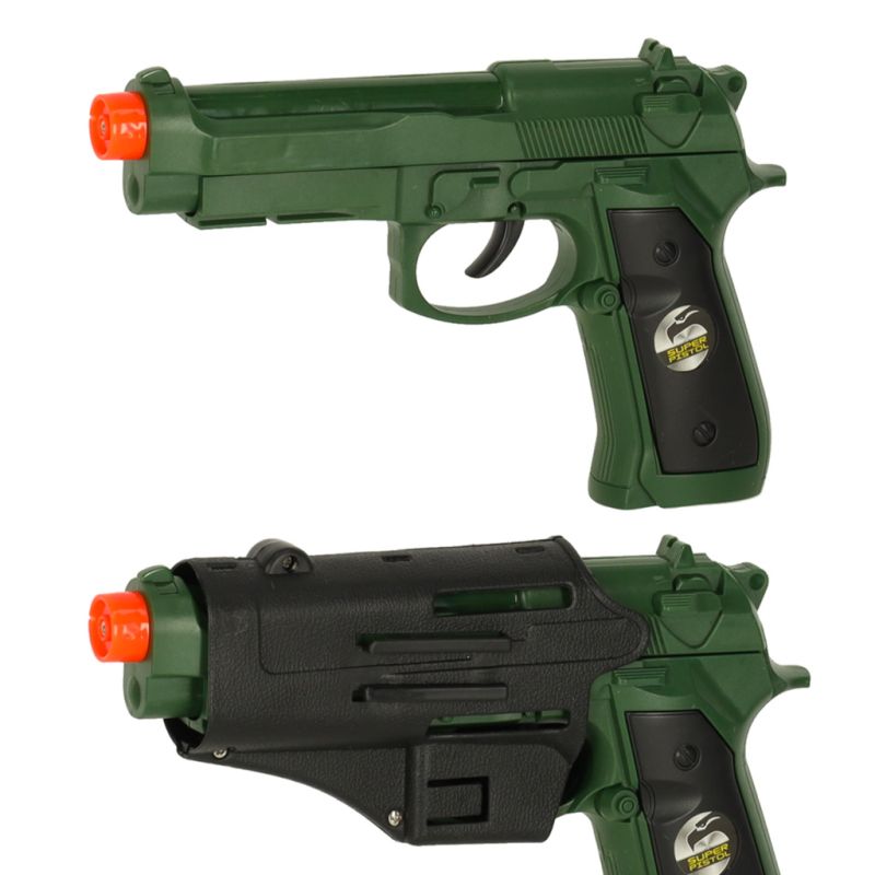 Zestaw wojskowy strój kamizelka karabin lornetka - obrazek 2