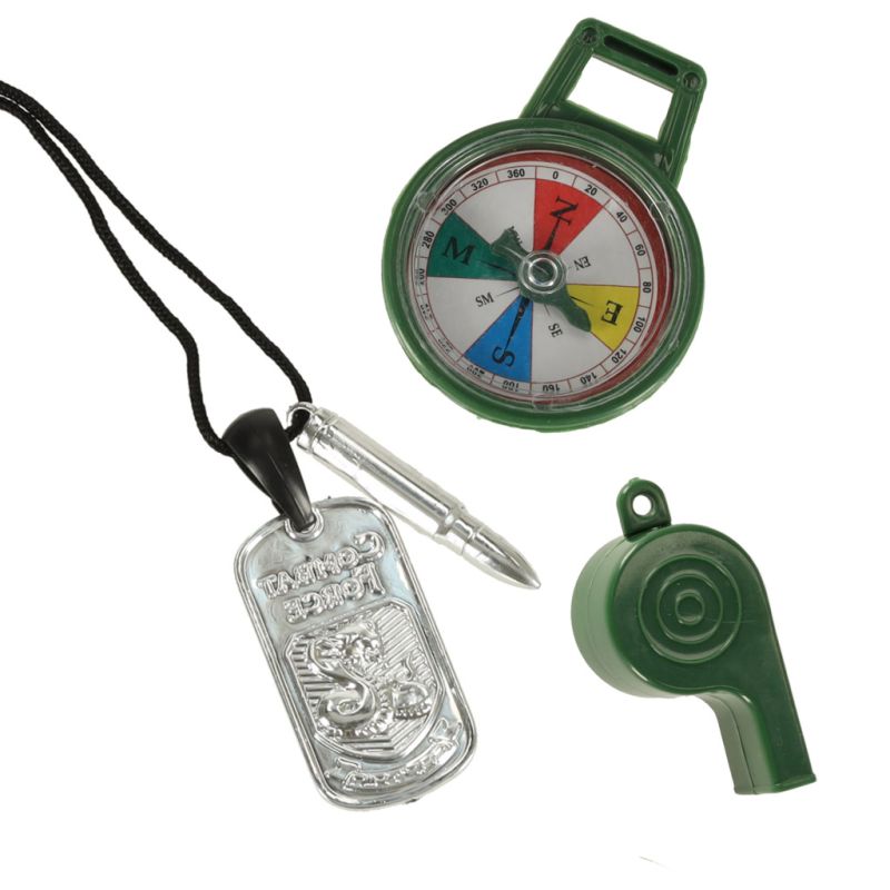 Zestaw wojskowy strój kamizelka karabin lornetka - obrazek 7