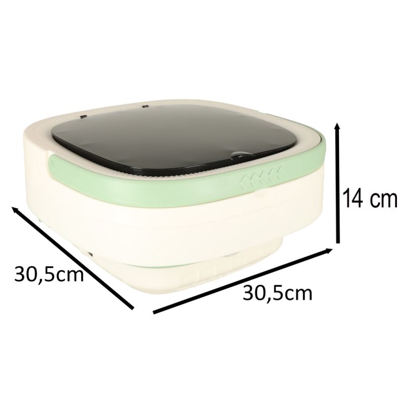 Pralka automatyczna turystyczna mini składana przenośna 12L zielona - obrazek 15