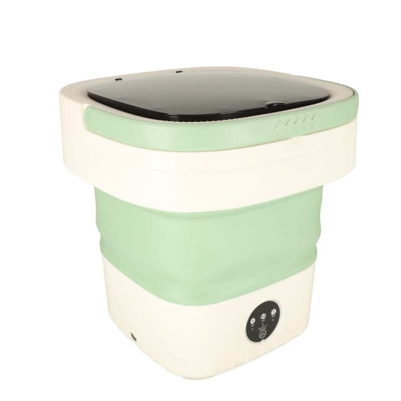 Pralka automatyczna turystyczna mini składana przenośna 12L zielona - obrazek 4