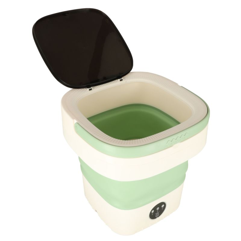 Pralka automatyczna turystyczna mini składana przenośna 12L zielona - obrazek 5