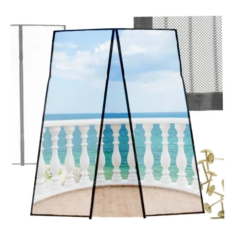 Moskitiera siatka magnetyczna LUARO na drzwi solidna mocny magnes 100x210cm