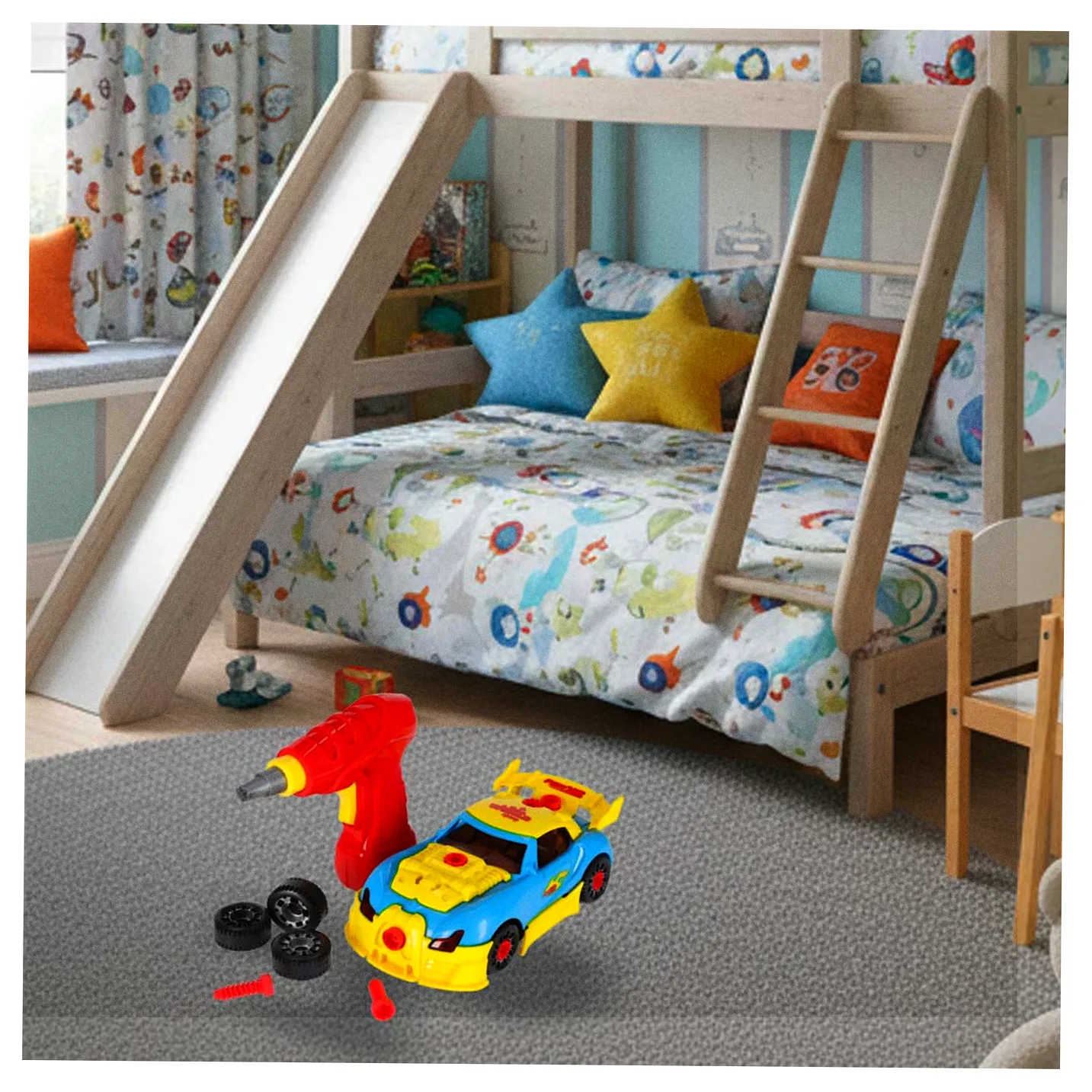 Samochód sportowy do rozkręcania konstrukcyjny do tuningu światło dźwięk - obrazek 14