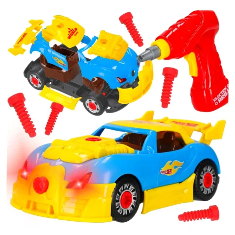 Samochód sportowy do rozkręcania konstrukcyjny do tuningu światło dźwięk