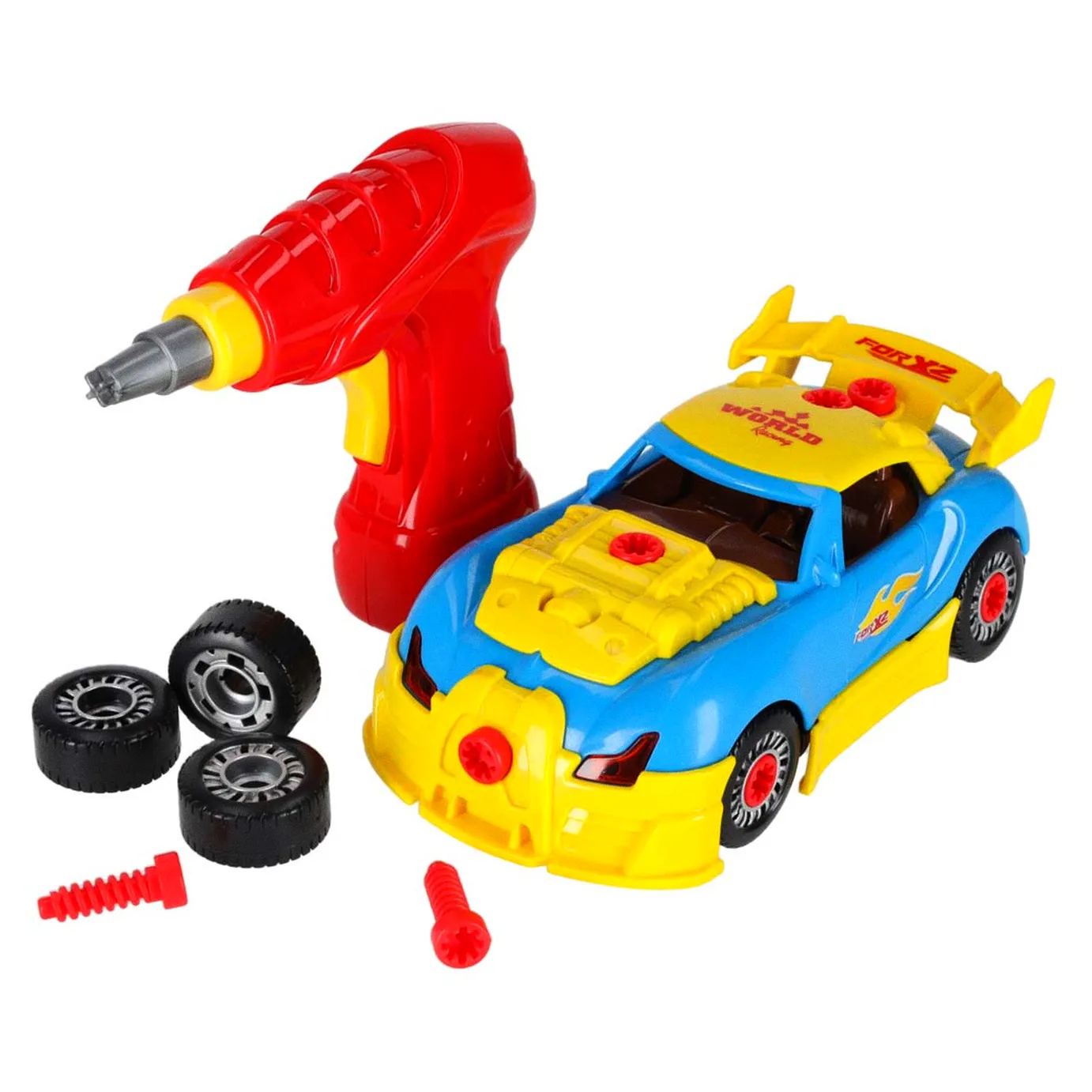 Samochód sportowy do rozkręcania konstrukcyjny do tuningu światło dźwięk - obrazek 10