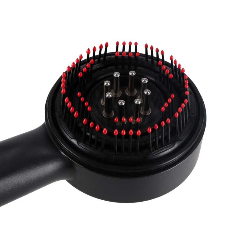 Masażer szczotka do masażu skóry głowy aplikator olejków USB czarna - obrazek 9