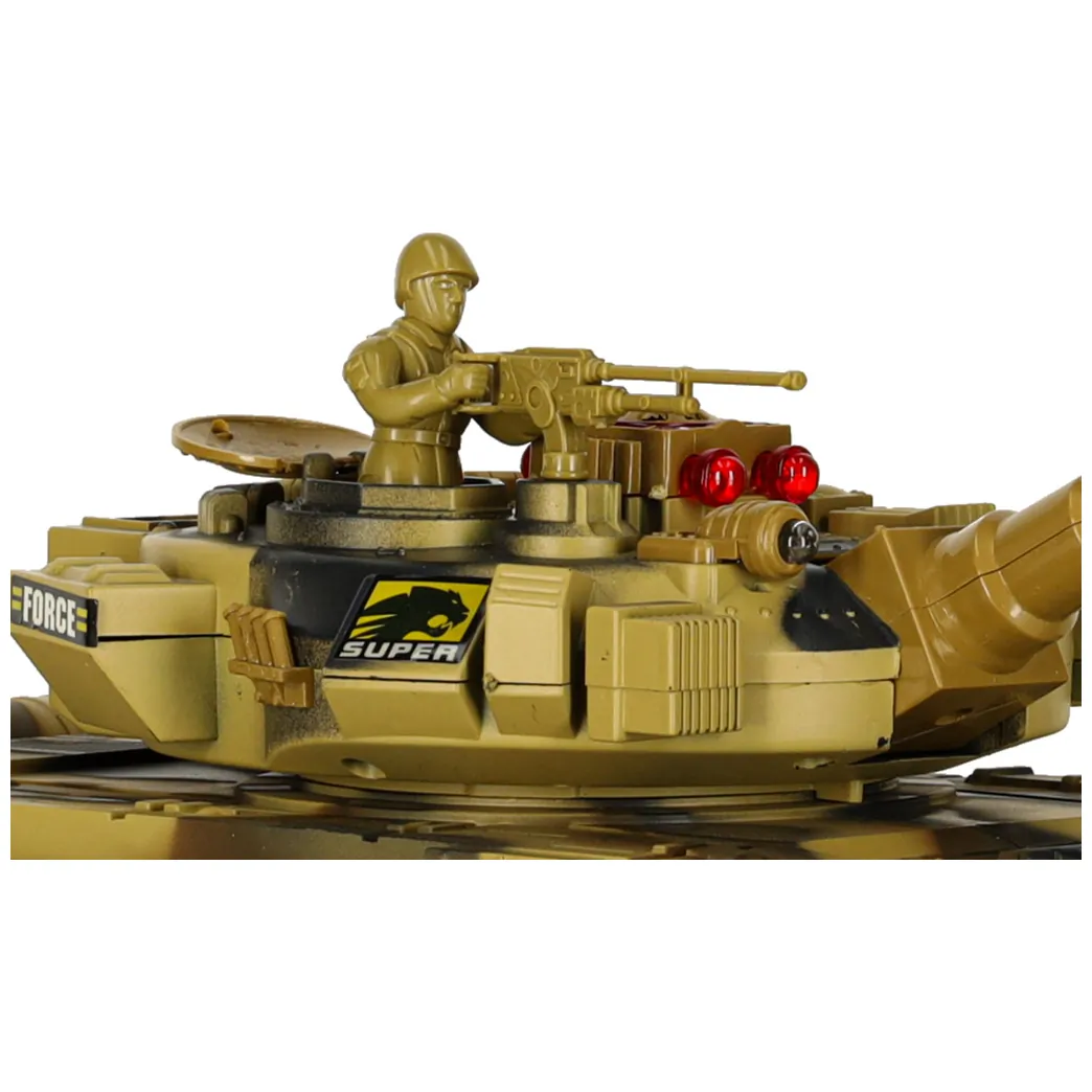 Czołg zdalnie sterowany na pilota RC War Tank 9993 2.4 GHz pustynny - obrazek 8