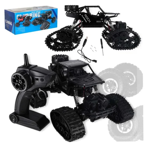 Samochód zdalnie sterowany na pilota RC Rock Crawler 4x4 LHC012 auto 2w1 czarny