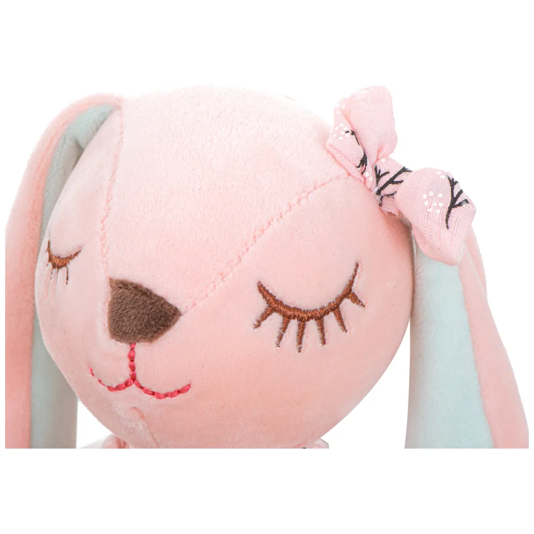 Maskotka pluszowa królik różowy 35cm - obrazek 3