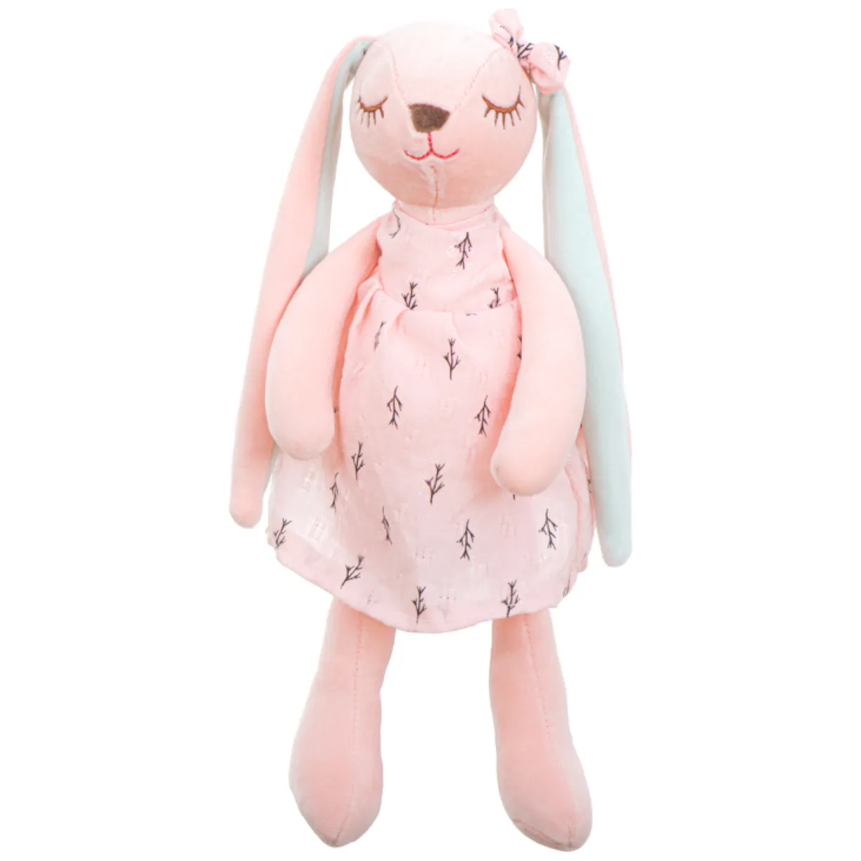 Maskotka pluszowa królik różowy 35cm - obrazek 4