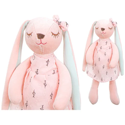 Maskotka pluszowa królik różowy 35cm
