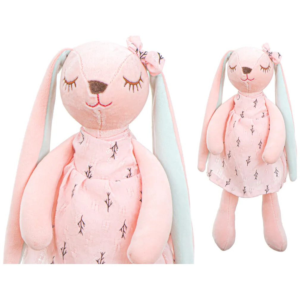 Maskotka pluszowa królik różowy 35cm
