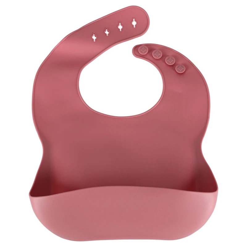 Naczynia silikonowe dla dzieci niemowląt krab zestaw 9 elementów ciemny róż - obrazek 3