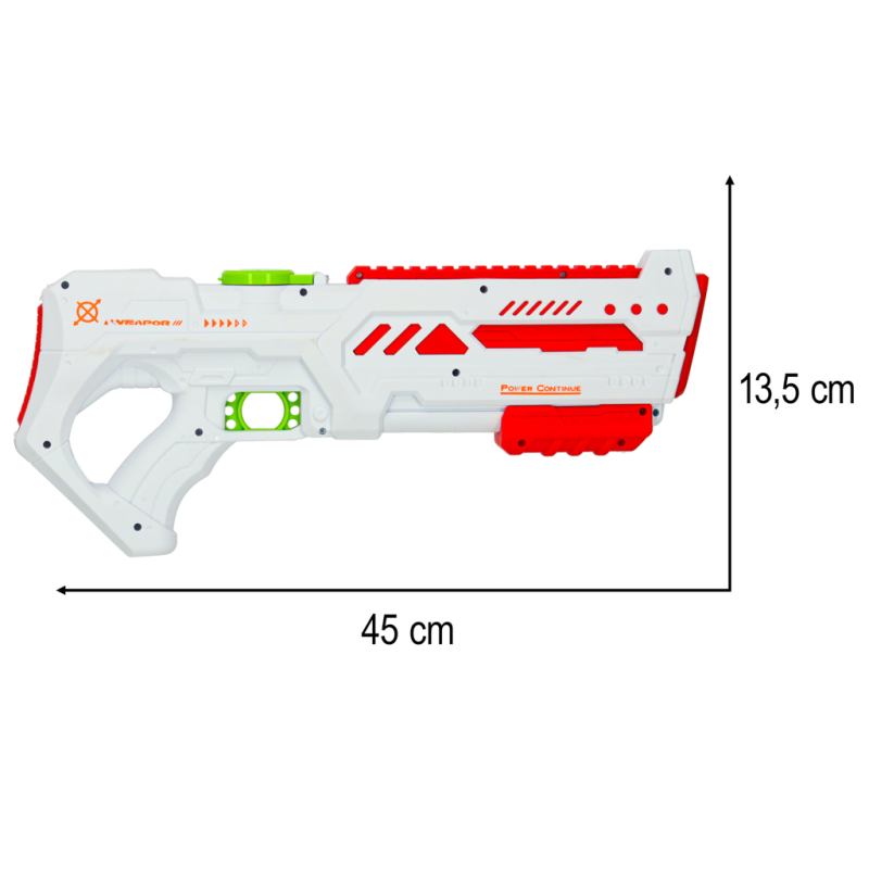 Pistolet karabin na wodę elektryczny mocny profesjonalny broń wodna dla dzieci biały - obrazek 11