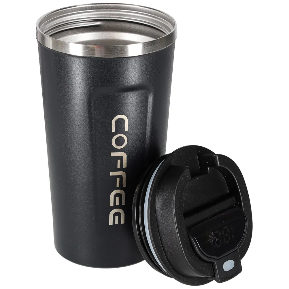 Smart kubek podróżny z wyświetlaczem LED czarny 500ml - obrazek 5