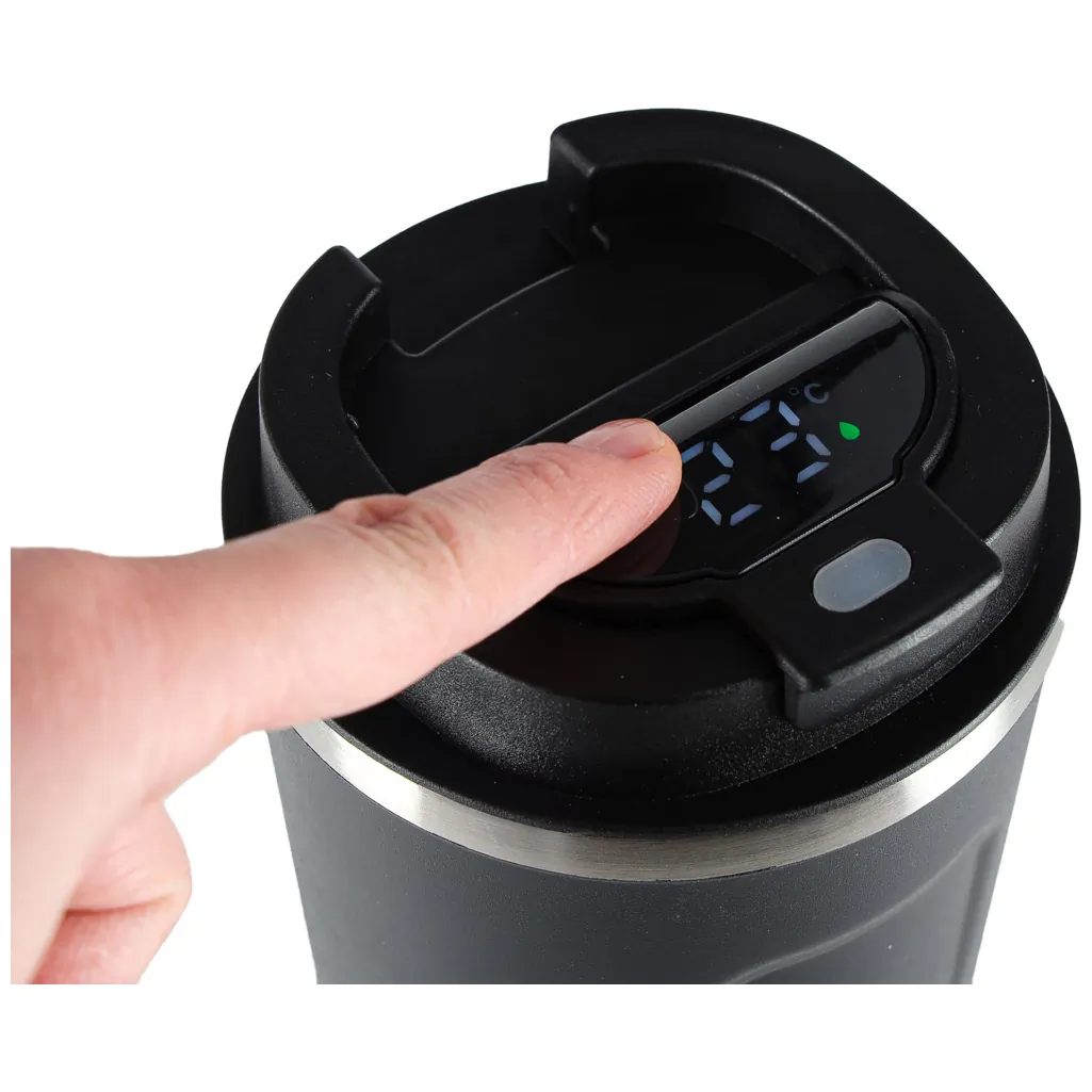 Smart kubek podróżny z wyświetlaczem LED czarny 500ml - obrazek 6